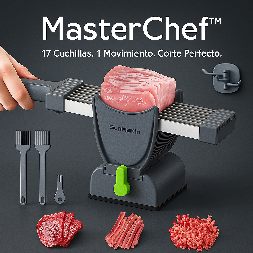 Cortadora De Carne Manual en Acero Inoxidable
