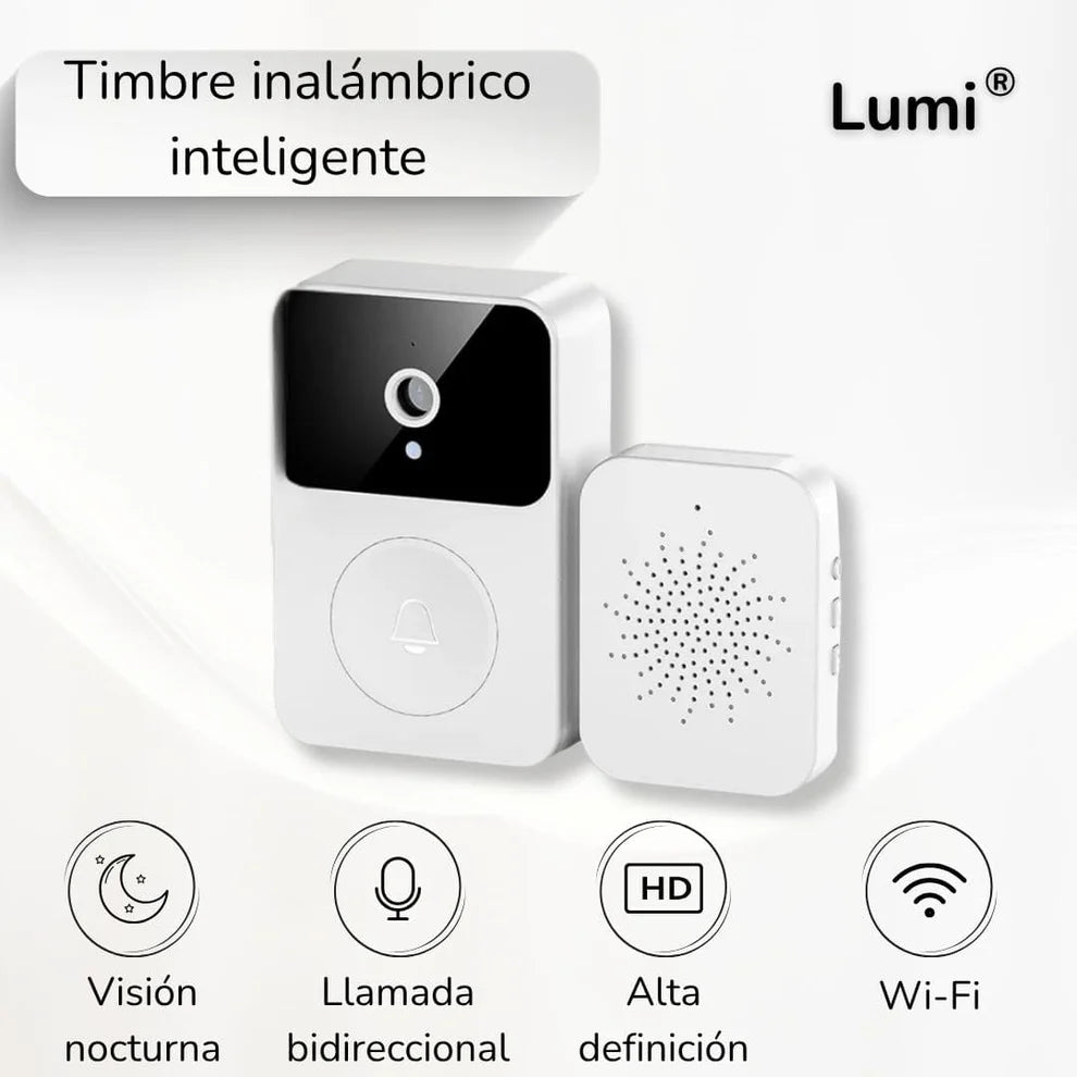 Timbre inalámbrico inteligente con cámara