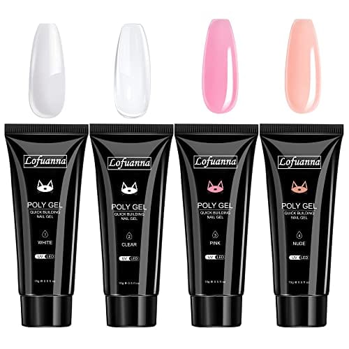 (6 PCS) KIT DE UÑAS EN POLYGEL COMPLETO | ELIGE TU COLOR + GRATIS 1 MASCARRILLA FACIAL
