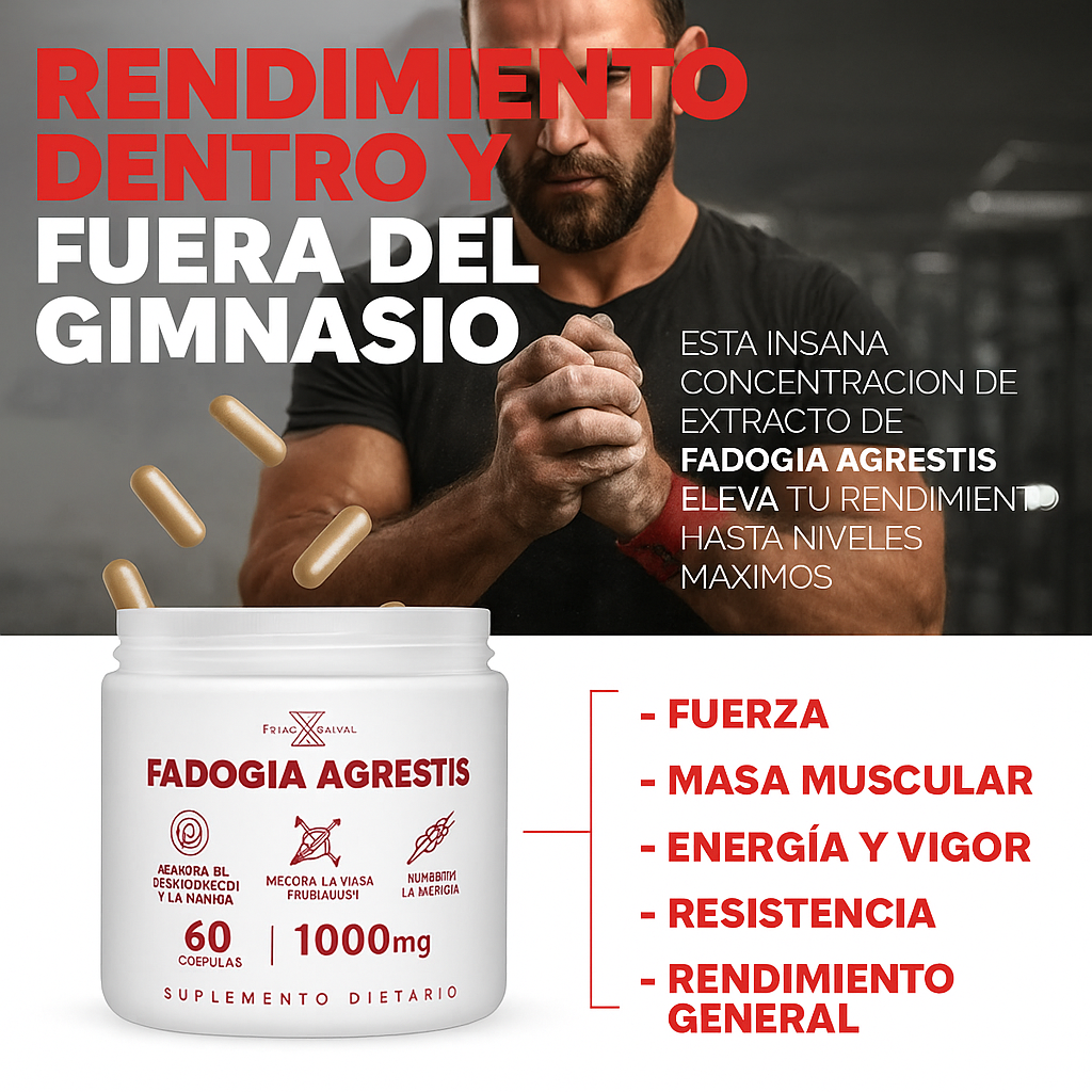 Fadogia Agrestis Premium - Energía, fuerza y vitalidad natural