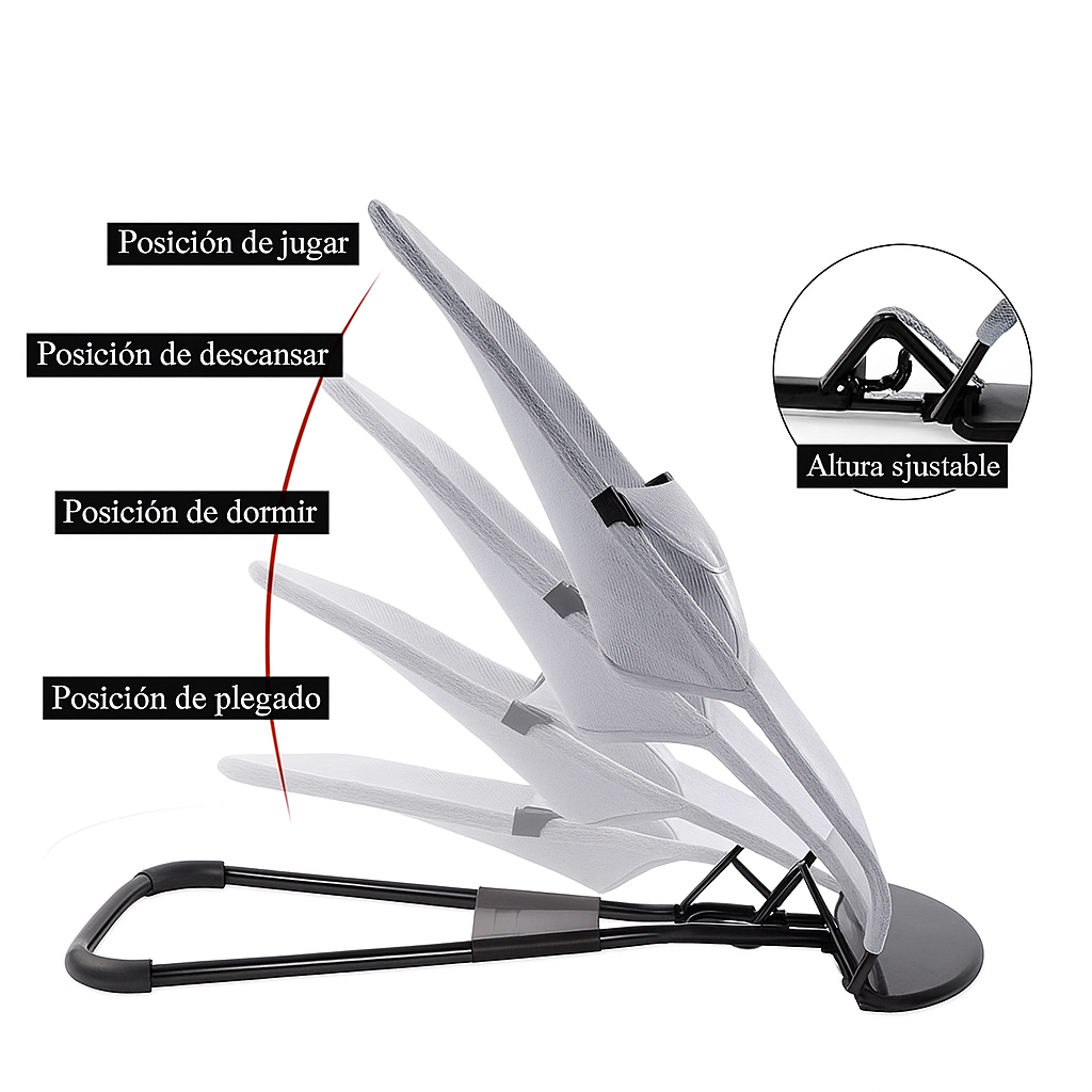 Cama mecedora Portátil 2 en 1 – Ideal para Bebés y Mascotas en Movimiento