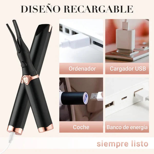 Rizador de Pestañas Eléctrico Lush Look™️ | OFERTA 2 X 1 Solo Por Hoy🙀