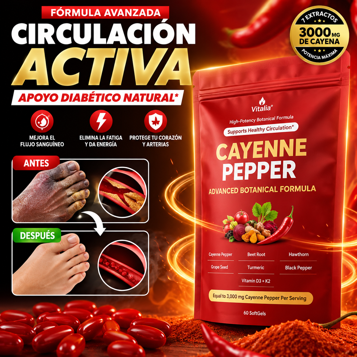 suplemento de cayena