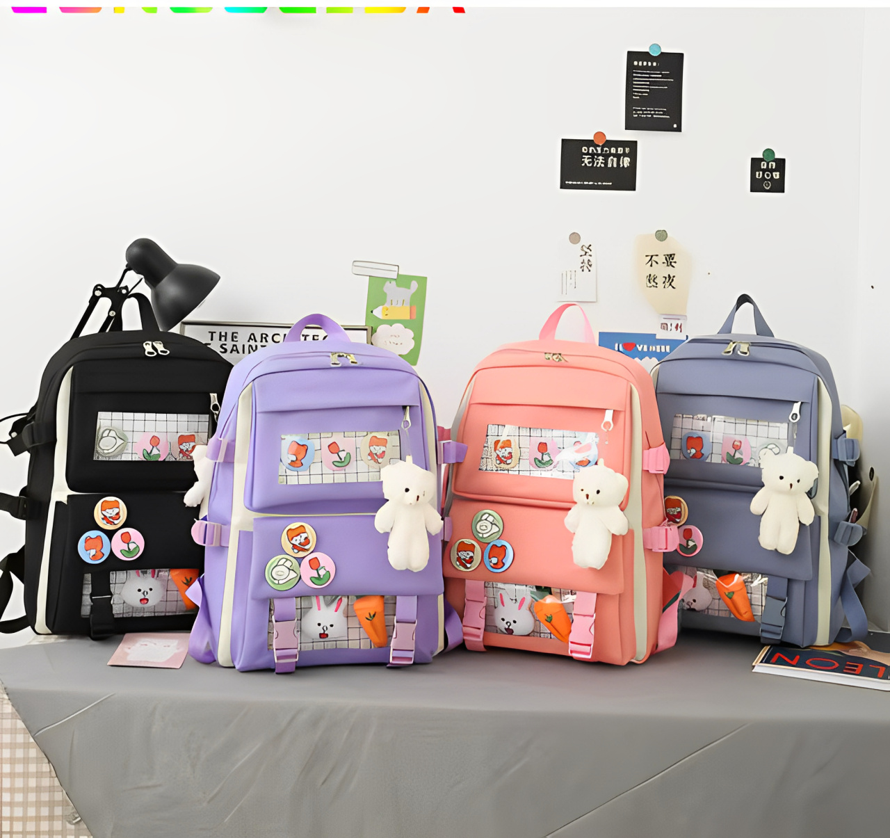 Set de Mochila Kawaii 5 piezas - Estilo que te acompaña a donde vayas
