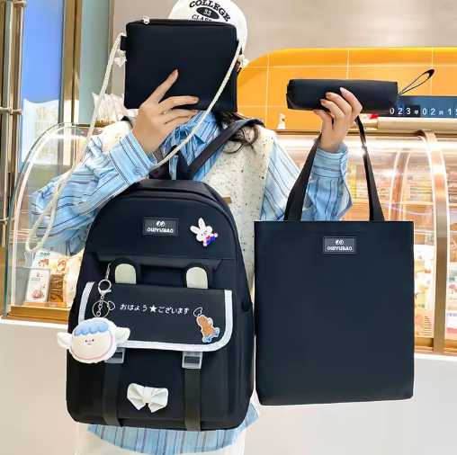 Set de Mochila Kawaii 5 piezas - Estilo que te acompaña a donde vayas