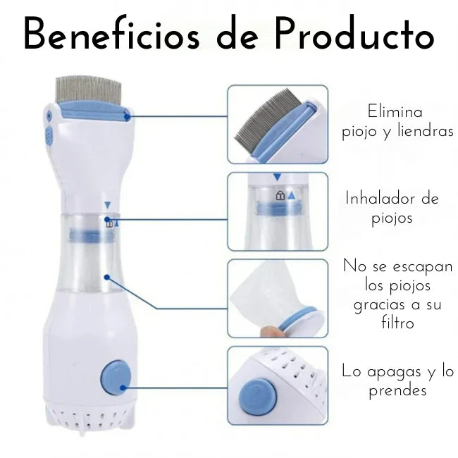 Saca piojo y liendras eléctrico PiojoKiller Max™