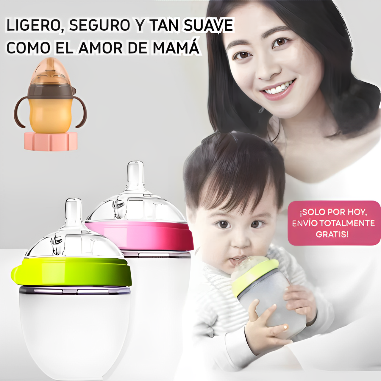 Biberón Anticólicos – Diseño similar al Pecho Materno