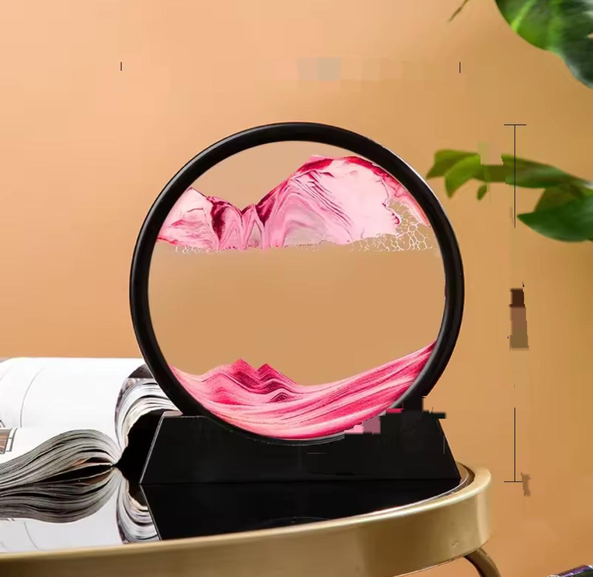 Lámpara Adorno con Arena Movediza para un Ambiente Encantador