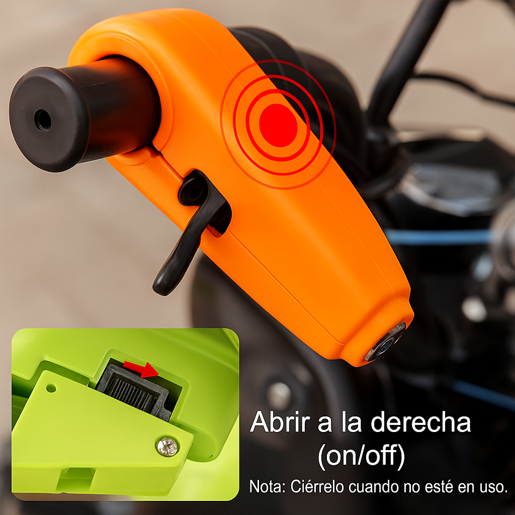 Candado antirrobo universal con alarma - ideal para motos, scooters etc