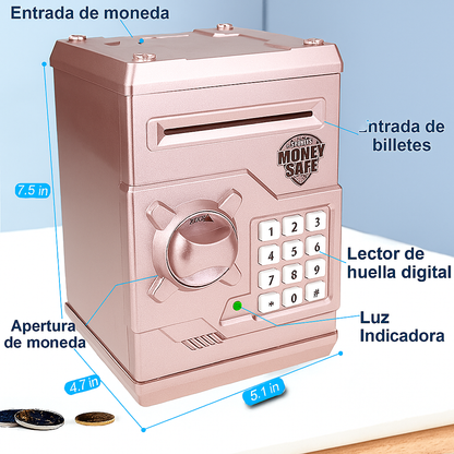 Alcancía Electrónica Kuromi Con Clave y Huella - Billetes/monedas