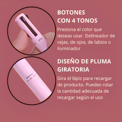 Lápiz MultiGlow Make Up 4 en 1 OFERTA 2 X 1 SOLO POR HOY