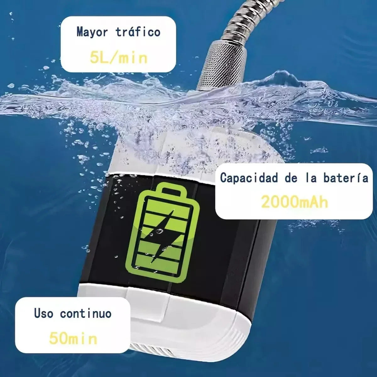 Ducha Portátil Recargable