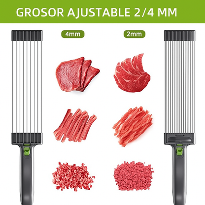 Cortadora De Carne Manual en Acero Inoxidable