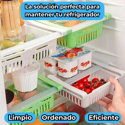 Organizador de Alimentos de Refrigerador Set de 6 + GRATIS triturador de ajos