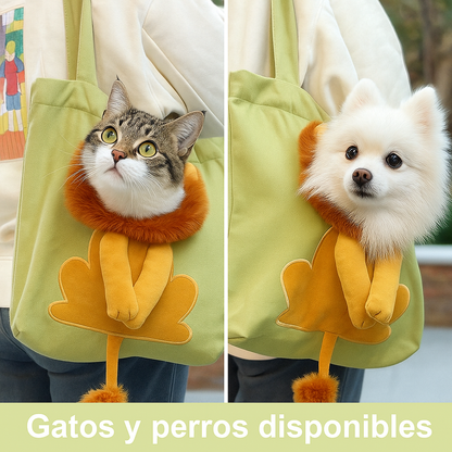 BOLSO LEON PARA GATOS Y PERROS  (SOPORTA HASTA 10 KL)