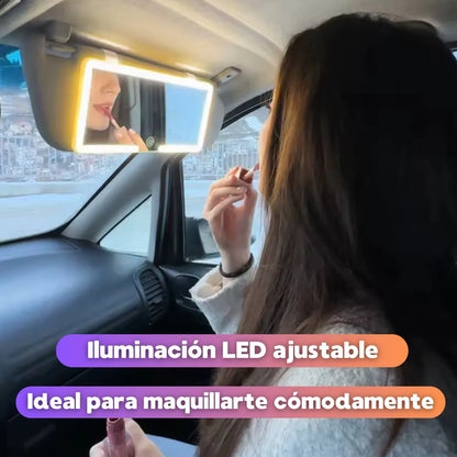 Espejo LED para Auto: Ilumina tu belleza donde vayas 🚗✨