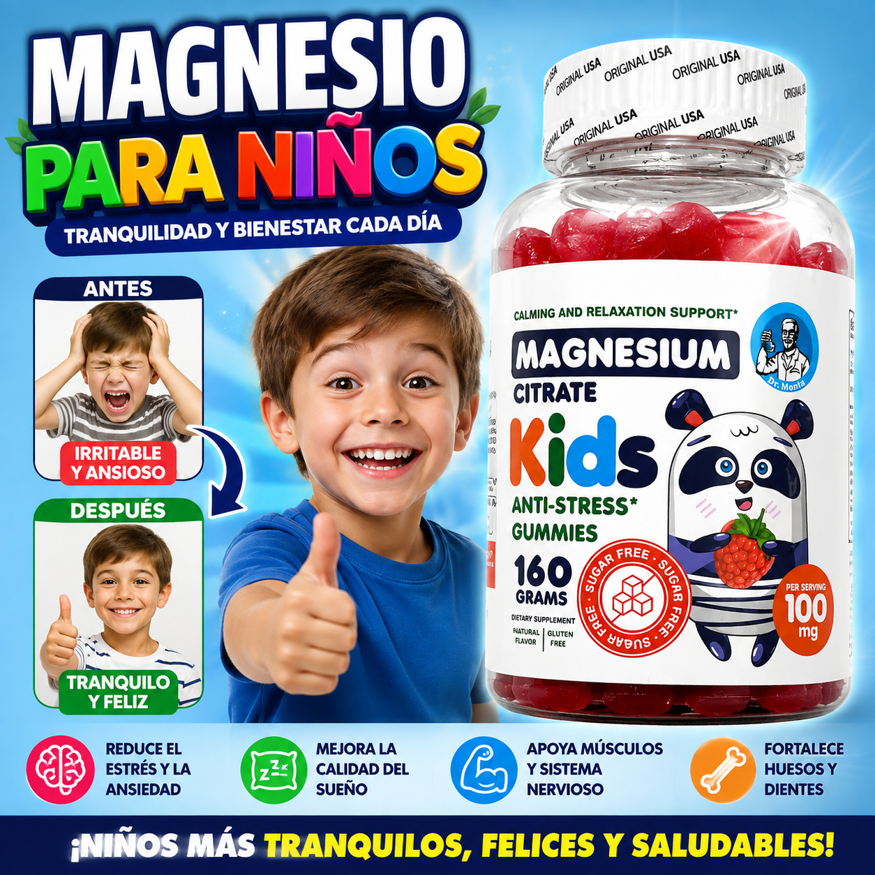 Magnesio Kids™ – Gomitas Antiestrés para Niños