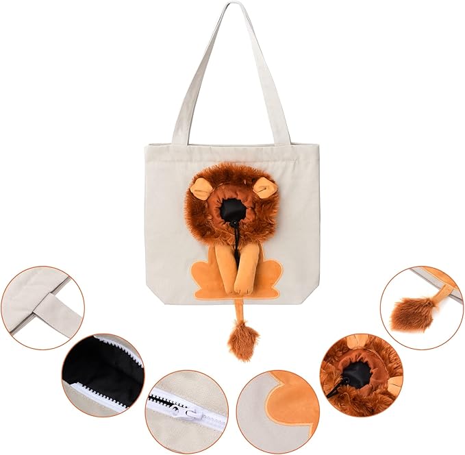 BOLSO LEON PARA GATOS Y PERROS  (SOPORTA HASTA 10 KL)