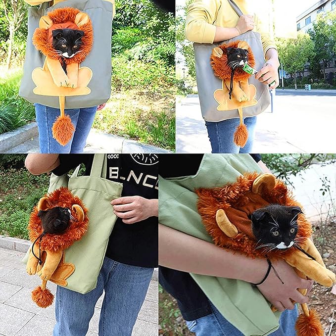 BOLSO LEON PARA GATOS Y PERROS  (SOPORTA HASTA 10 KL)