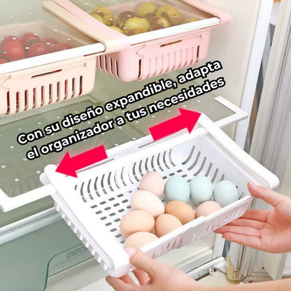 Organizador de Alimentos de Refrigerador Set de 6 + GRATIS triturador de ajos