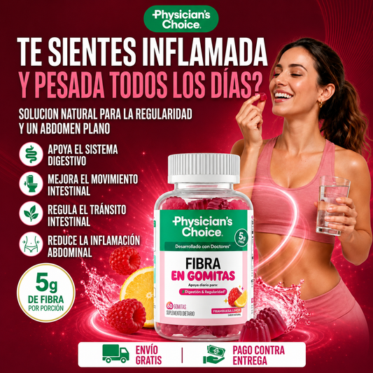 FIBER GUMMIES | 60 Gomitas sin Azucar