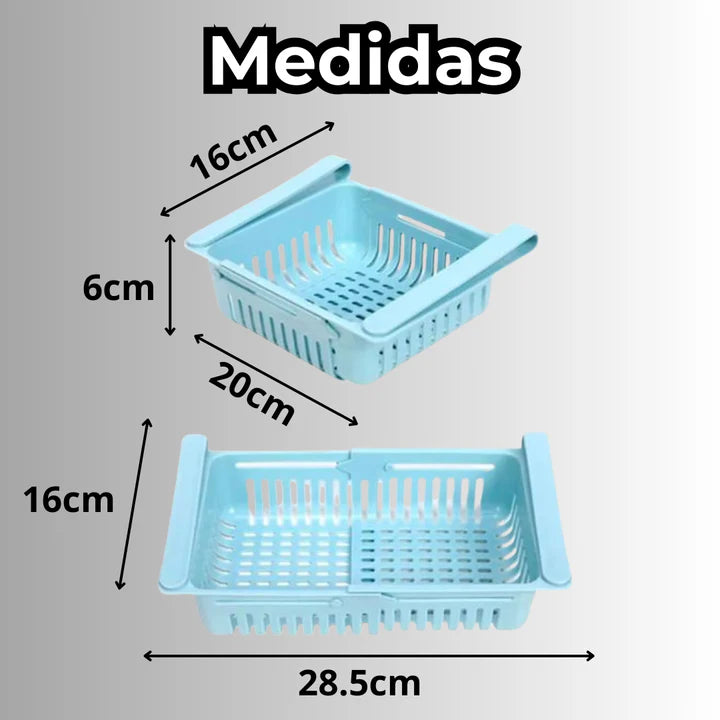 Organizador de Alimentos de Refrigerador Set de 6 + GRATIS triturador de ajos