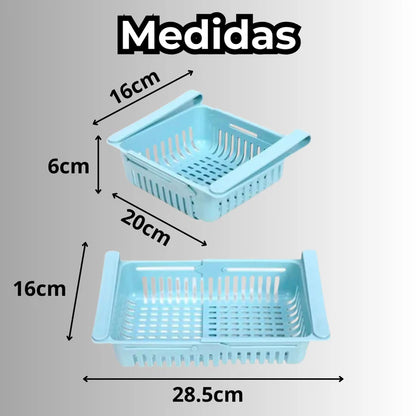 Organizador de Alimentos de Refrigerador Set de 6 + GRATIS triturador de ajos
