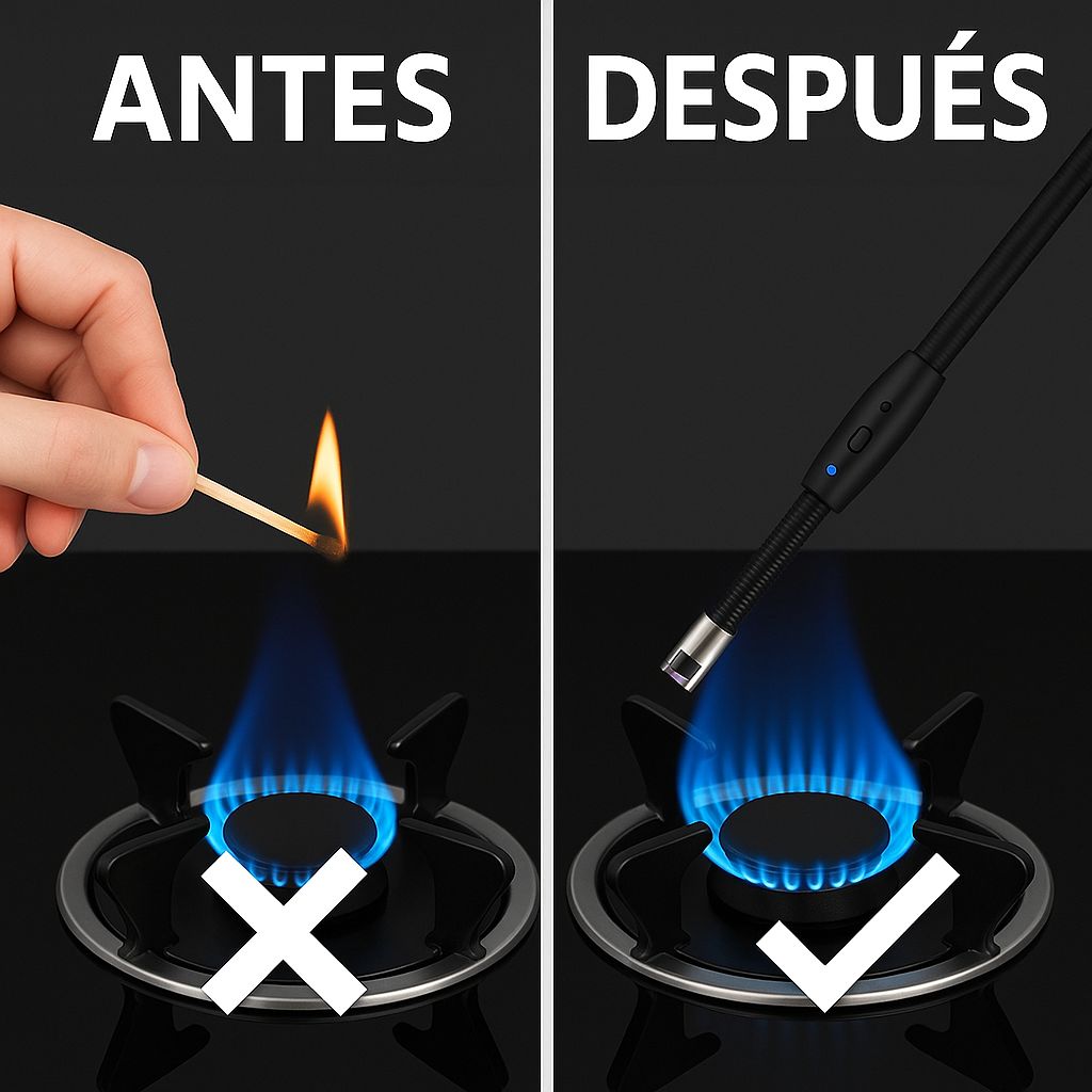 Encendedor Eléctrico USB Recargable - Flexible y Resistente al Agua y al Viento OFERTA 2 X 1