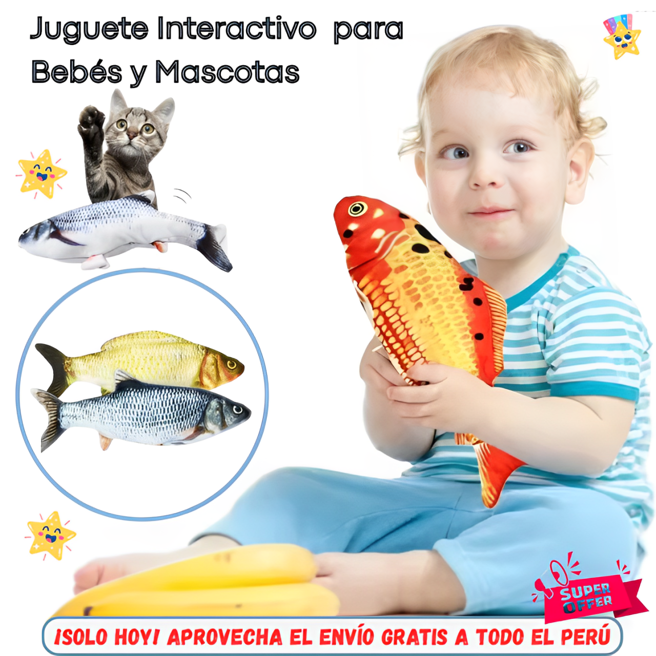 Pez Saltarín - El Juguete del Momento OFERTA 2 X 1