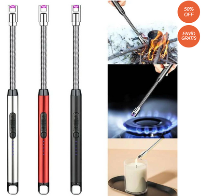 Encendedor Eléctrico USB Recargable - Flexible y Resistente al Agua y al Viento OFERTA 2 X 1