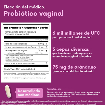 Probiótico Intimo Femenino / Equilibrio y bienestar desde adentro