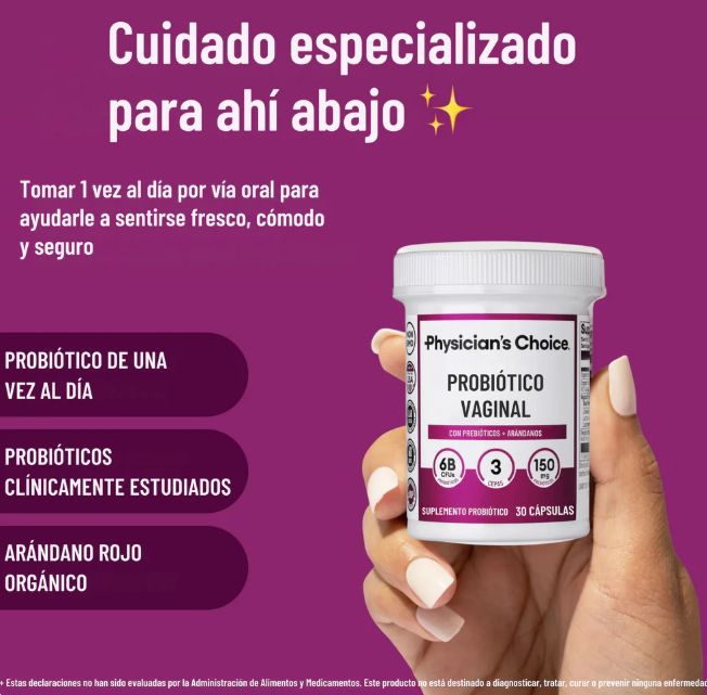 Probiótico Intimo Femenino / Equilibrio y bienestar desde adentro