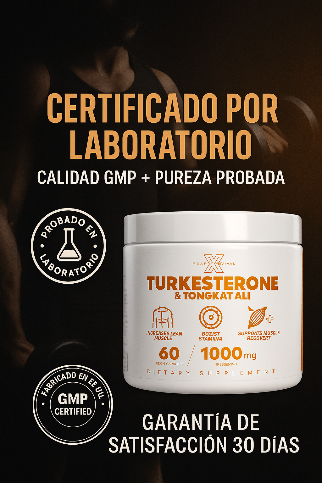 Muscle Sups Turkesterone + Tongkat Ali: Fórmula Avanzada para Ganar Masa Muscular OFERTA SOLO POR HOY 99