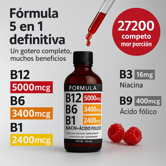 Nuvorya® - Gotas líquidas de vitaminas esenciales