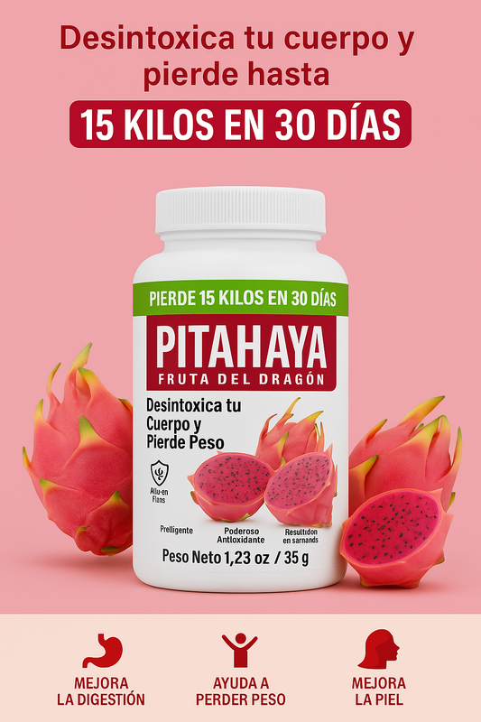 PITAHAYA - FRUTA DEL DRAGÓN NUTRITION™ (90 capsulas tratamiento para un mes)