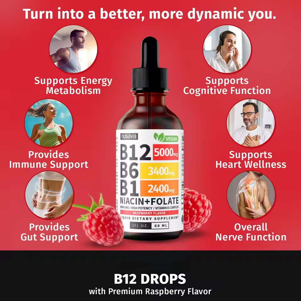 Nuvorya® - Gotas líquidas de vitaminas esenciales