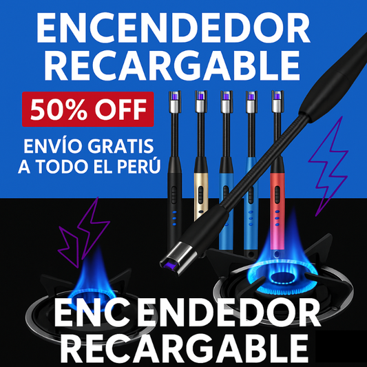 Encendedor Eléctrico USB Recargable - Flexible y Resistente al Agua y al Viento OFERTA 2 X 1