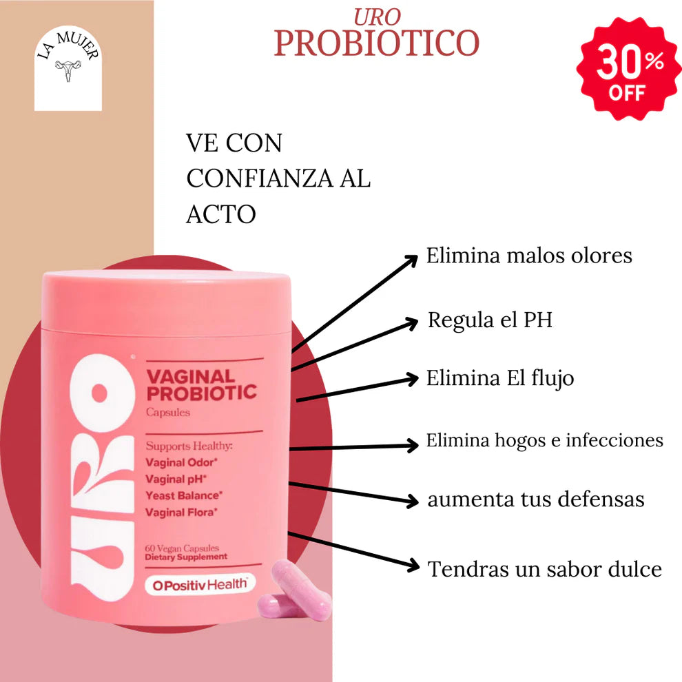 URO™ - Probióticos Vaginales 60 Capsulas (el original)