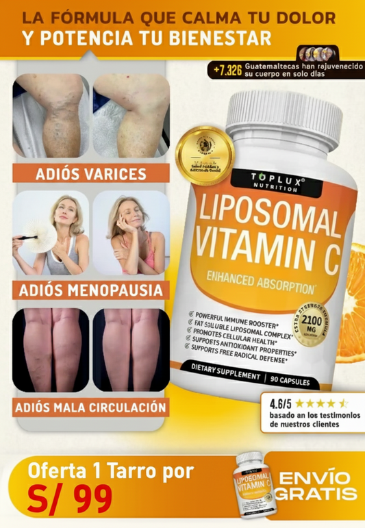 Vitamina C Liposomal – Piel Radiante y Juventud Natural desde Dentro