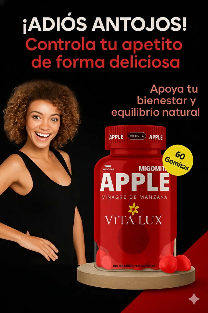 🥇 60 Gomitas de Vinagre de Manzana 🍎 quema grasa, controla antojos y moldea tu figura sin dietas
