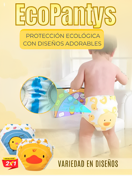 6 Pañales Reutilizables EcoPantys  – Comodidad, Ahorro y Diversión (Nunca Mas Tendrás Que Comprar Pañales) 👀Son unidades no caja