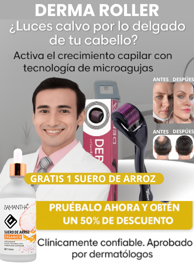 Derma Roller - Activa el crecimiento desde la raíz con microagujas