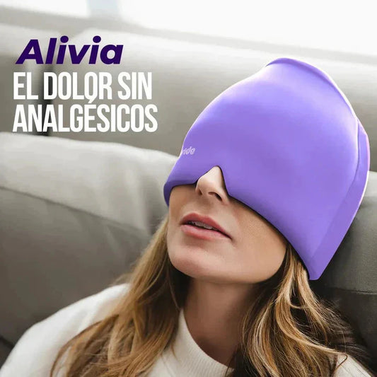 OFERTA 2 X1 GORRO GEL MASAJEADOR DE CABEZA - FRIO Y CALOR