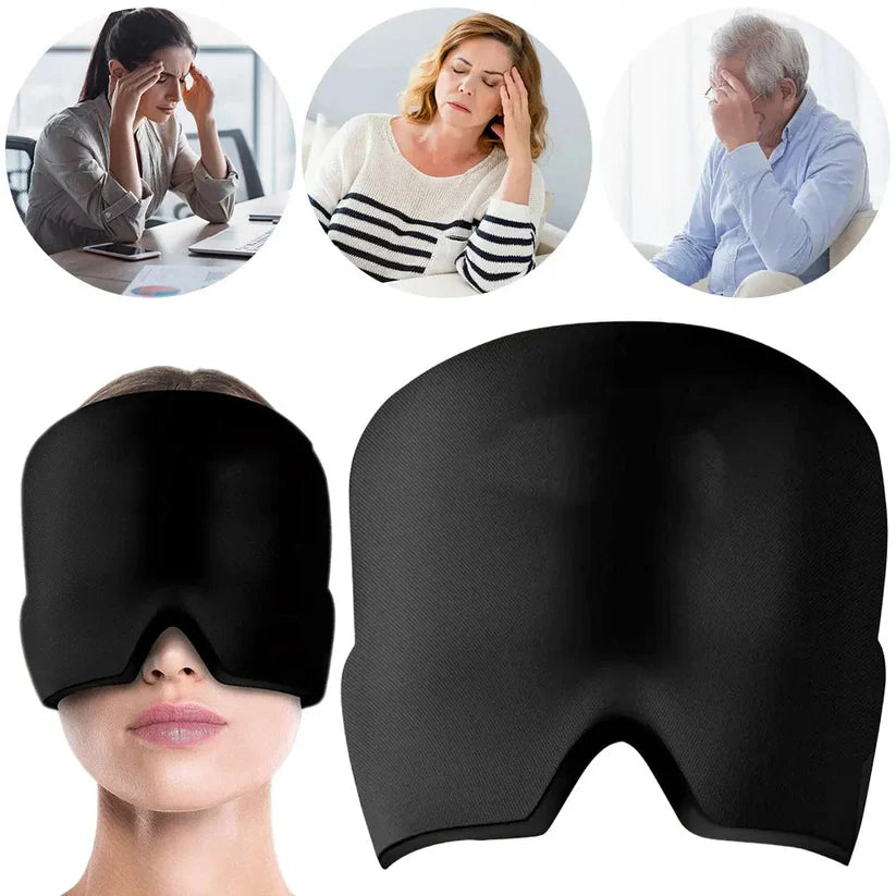 OFERTA 2 X1 GORRO GEL MASAJEADOR DE CABEZA - FRIO Y CALOR