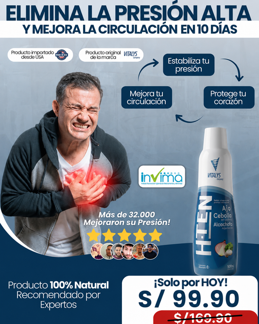 ELIMINA LA PRESIÓN ALTA Y PROTEGE TU CORAZÓN DE FORMA NATURAL