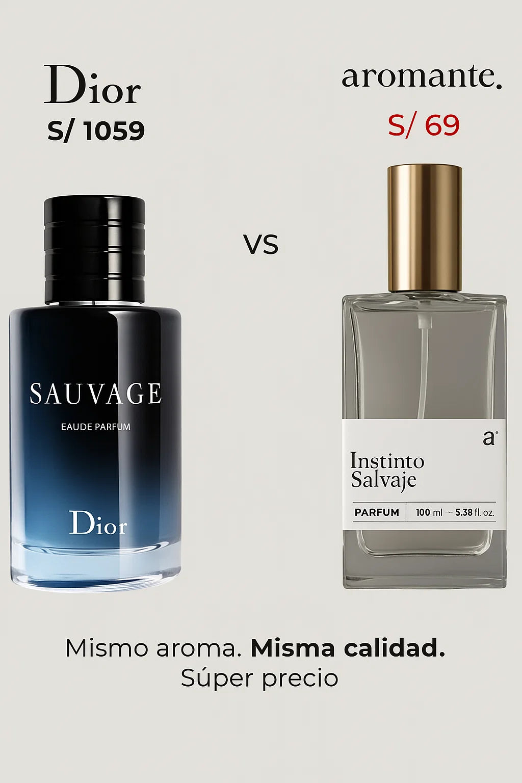 Instinto Salvaje Inspirado en Dior Sauvage
