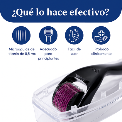 Derma Roller - Activa el crecimiento desde la raíz con microagujas