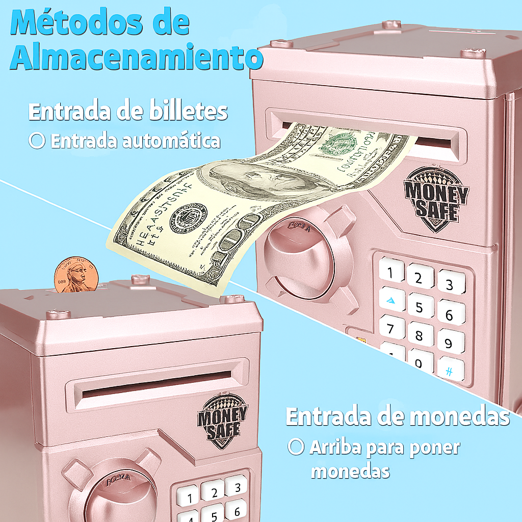 Alcancía Electrónica Kuromi Con Clave y Huella - Billetes/monedas