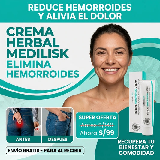 MediLisk – Desinflama y Elimina las Hemorroides de Forma Natural