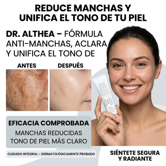 Dr. Althea  – Fórmula Anti-Manchas, Aclara y Unifica el Tono de Piel